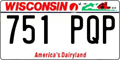 WI license plate 751PQP