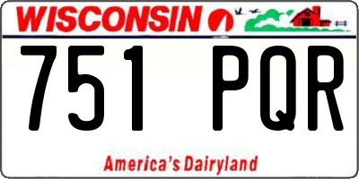WI license plate 751PQR