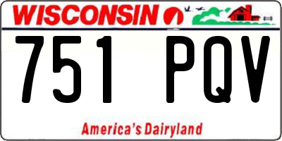 WI license plate 751PQV