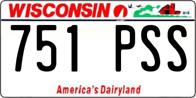 WI license plate 751PSS