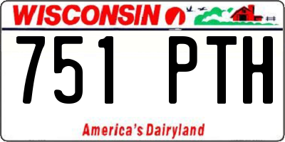 WI license plate 751PTH