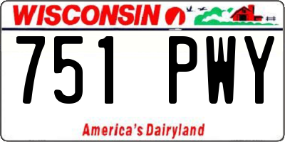 WI license plate 751PWY