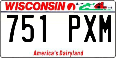 WI license plate 751PXM
