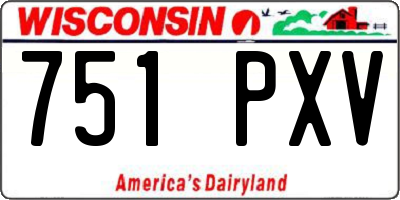 WI license plate 751PXV