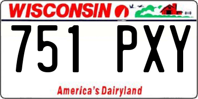 WI license plate 751PXY