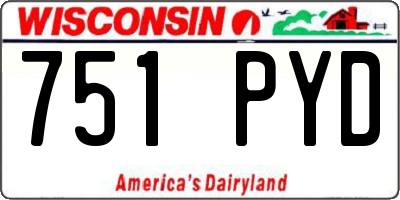 WI license plate 751PYD
