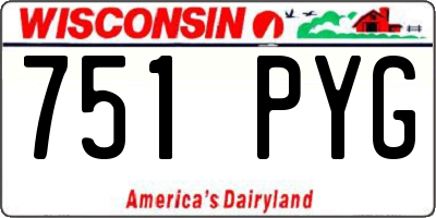 WI license plate 751PYG