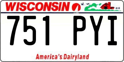WI license plate 751PYI