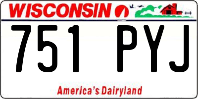 WI license plate 751PYJ