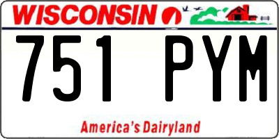 WI license plate 751PYM