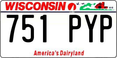 WI license plate 751PYP