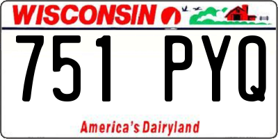 WI license plate 751PYQ