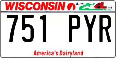 WI license plate 751PYR