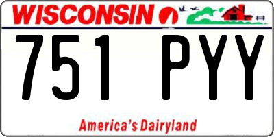 WI license plate 751PYY