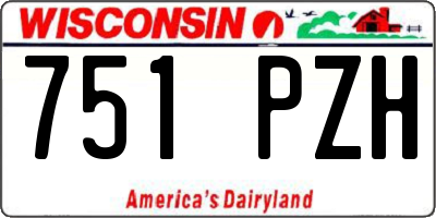 WI license plate 751PZH