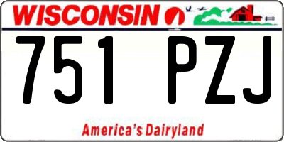 WI license plate 751PZJ