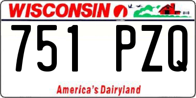 WI license plate 751PZQ