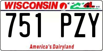 WI license plate 751PZY