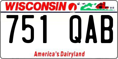 WI license plate 751QAB