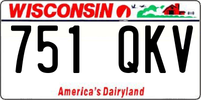 WI license plate 751QKV