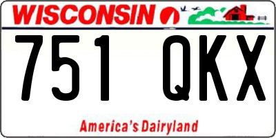 WI license plate 751QKX