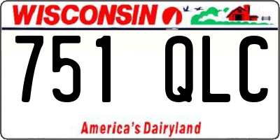 WI license plate 751QLC