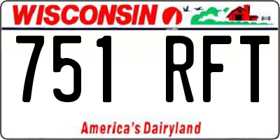 WI license plate 751RFT