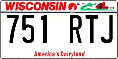 WI license plate 751RTJ
