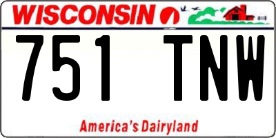 WI license plate 751TNW