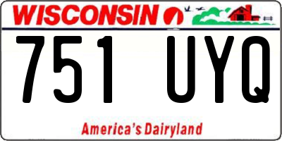WI license plate 751UYQ