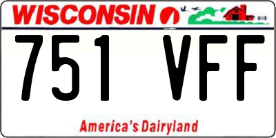 WI license plate 751VFF