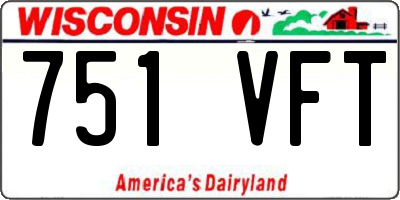 WI license plate 751VFT