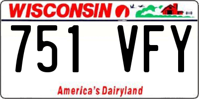 WI license plate 751VFY