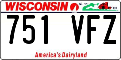 WI license plate 751VFZ