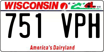 WI license plate 751VPH