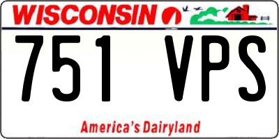 WI license plate 751VPS