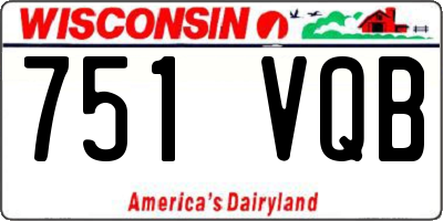 WI license plate 751VQB