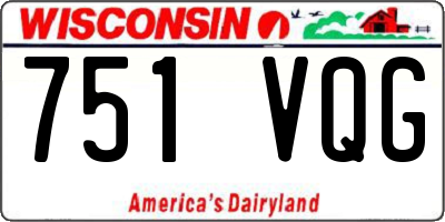 WI license plate 751VQG