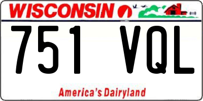 WI license plate 751VQL