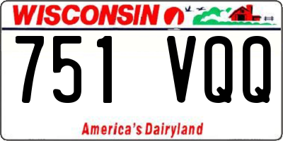 WI license plate 751VQQ