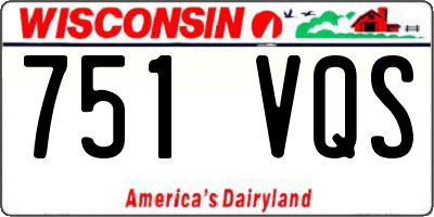 WI license plate 751VQS