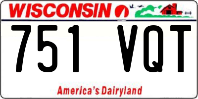 WI license plate 751VQT