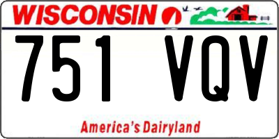 WI license plate 751VQV