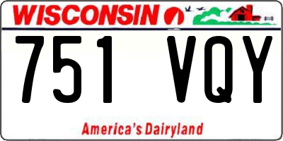 WI license plate 751VQY