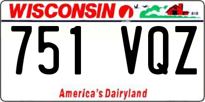 WI license plate 751VQZ