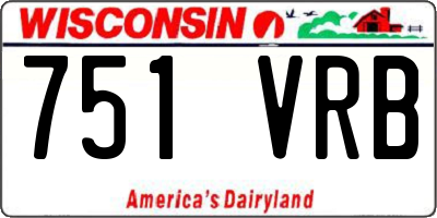 WI license plate 751VRB