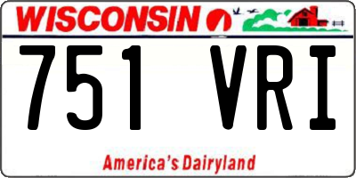 WI license plate 751VRI
