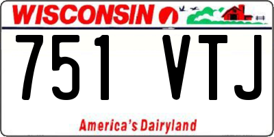 WI license plate 751VTJ