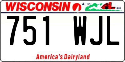 WI license plate 751WJL