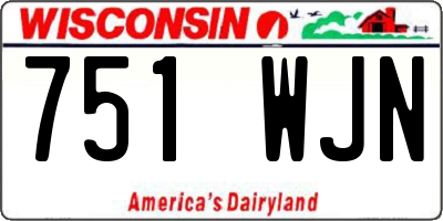 WI license plate 751WJN